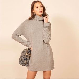 CLEARANCE!! NWT Reformation Daze Long Sleeve Turtleneck Sweater Dress Sz XS